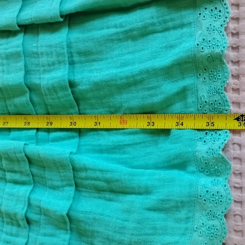 NWT Nordstrom Rack Seafoam Green Sundress with Puff Sleeves and V-Neck - Picture 10 of 10